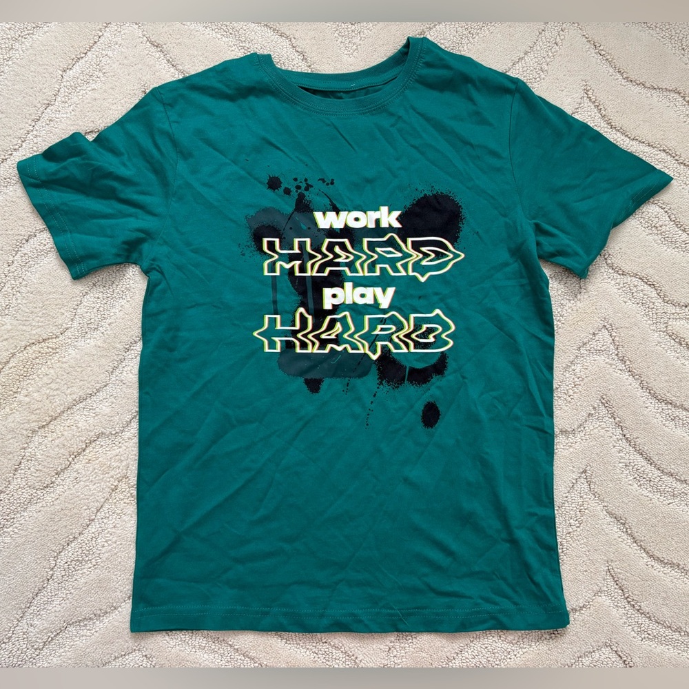 George Teal 'Work Hard Play Hard' Graphic Tee